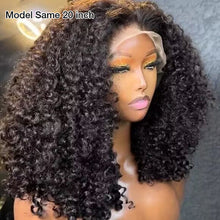 250% Density Popping Curly HD Lace Front Wigs Pre bleached Glueless Ready To Go Human Hair Wigs