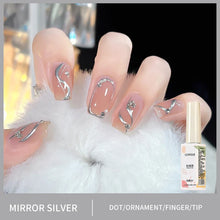 GoldLuxe Mirror Gel Polish Kit – Glitter & Art for French Tips