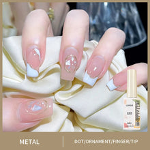 GoldLuxe Mirror Gel Polish Kit – Glitter & Art for French Tips