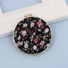 FloraGlow Compact Mirror – Portable Two-Sided Makeup Mirror