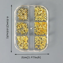 StarGlam 3D Gold Nail Studs – Sparkle & Shine Charms
