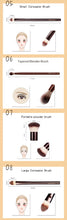 Hourglass Makeup Brushes Powder Foundation Concealer Blusher Bronzer Eye Shadow Eyebrow Eyeliner Sculpting Brush