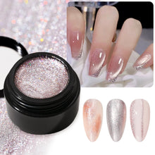 GoldLuxe Mirror Gel Polish Kit – Glitter & Art for French Tips