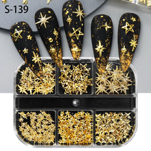 StarGlam 3D Gold Nail Studs – Sparkle & Shine Charms