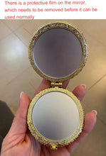 FloraGlow Compact Mirror – Portable Two-Sided Makeup Mirror