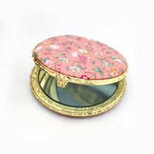 FloraGlow Compact Mirror – Portable Two-Sided Makeup Mirror