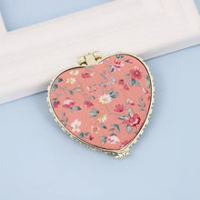 FloraGlow Compact Mirror – Portable Two-Sided Makeup Mirror