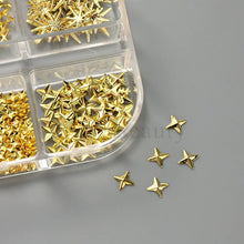 StarGlam 3D Gold Nail Studs – Sparkle & Shine Charms