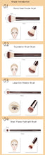 Hourglass Makeup Brushes Powder Foundation Concealer Blusher Bronzer Eye Shadow Eyebrow Eyeliner Sculpting Brush
