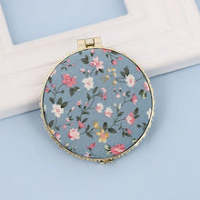 FloraGlow Compact Mirror – Portable Two-Sided Makeup Mirror