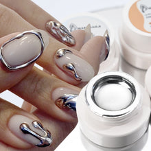 GoldLuxe Mirror Gel Polish Kit – Glitter & Art for French Tips