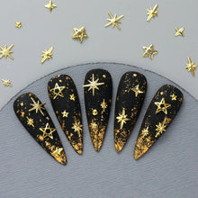 StarGlam 3D Gold Nail Studs – Sparkle & Shine Charms