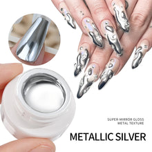 GoldLuxe Mirror Gel Polish Kit – Glitter & Art for French Tips