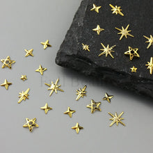 StarGlam 3D Gold Nail Studs – Sparkle & Shine Charms
