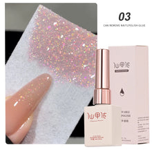 GoldLuxe Mirror Gel Polish Kit – Glitter & Art for French Tips