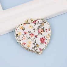 FloraGlow Compact Mirror – Portable Two-Sided Makeup Mirror