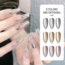GoldLuxe Mirror Gel Polish Kit – Glitter & Art for French Tips