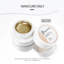 GoldLuxe Mirror Gel Polish Kit – Glitter & Art for French Tips