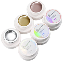 GoldLuxe Mirror Gel Polish Kit – Glitter & Art for French Tips
