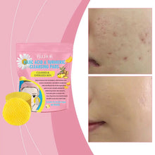 40/50pcs Turmeric Kojic Acid Cleansing Pads Exfoliating Pads Facial Sponges For Cleansing Exfoliating Daily Cleansing Skin Care