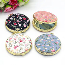 FloraGlow Compact Mirror – Portable Two-Sided Makeup Mirror