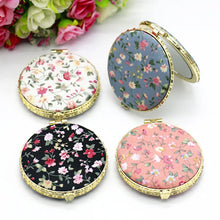 FloraGlow Compact Mirror – Portable Two-Sided Makeup Mirror