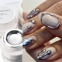 GoldLuxe Mirror Gel Polish Kit – Glitter & Art for French Tips